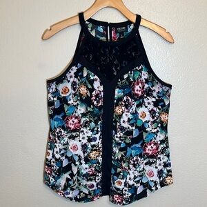 NICOLE by Nicole Miller Lace Floral Sleeveless Top